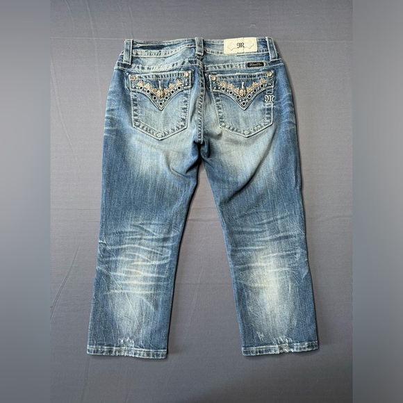 Miss Me Signature Cuffed Capri Jeans Size 28 - Picture 4 of 6